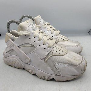 Nike Air Huarache Womens 7 Triple White Sneaker Shoes Athletic Casual DH4439-102